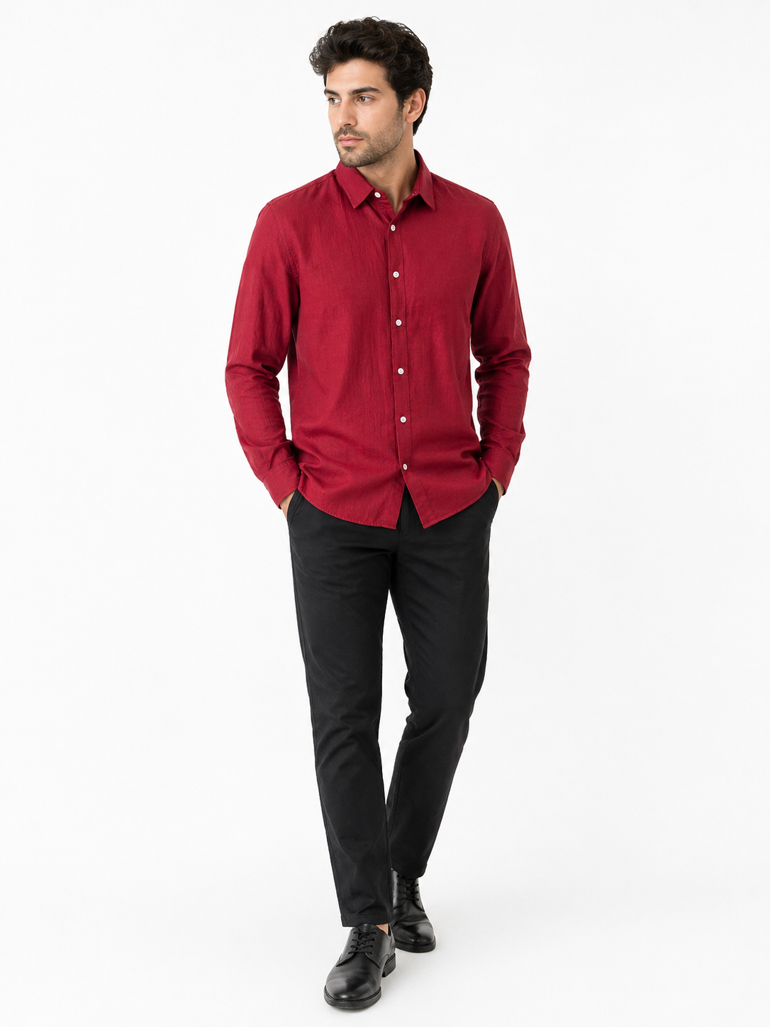 قميص مودرن كتان 2790