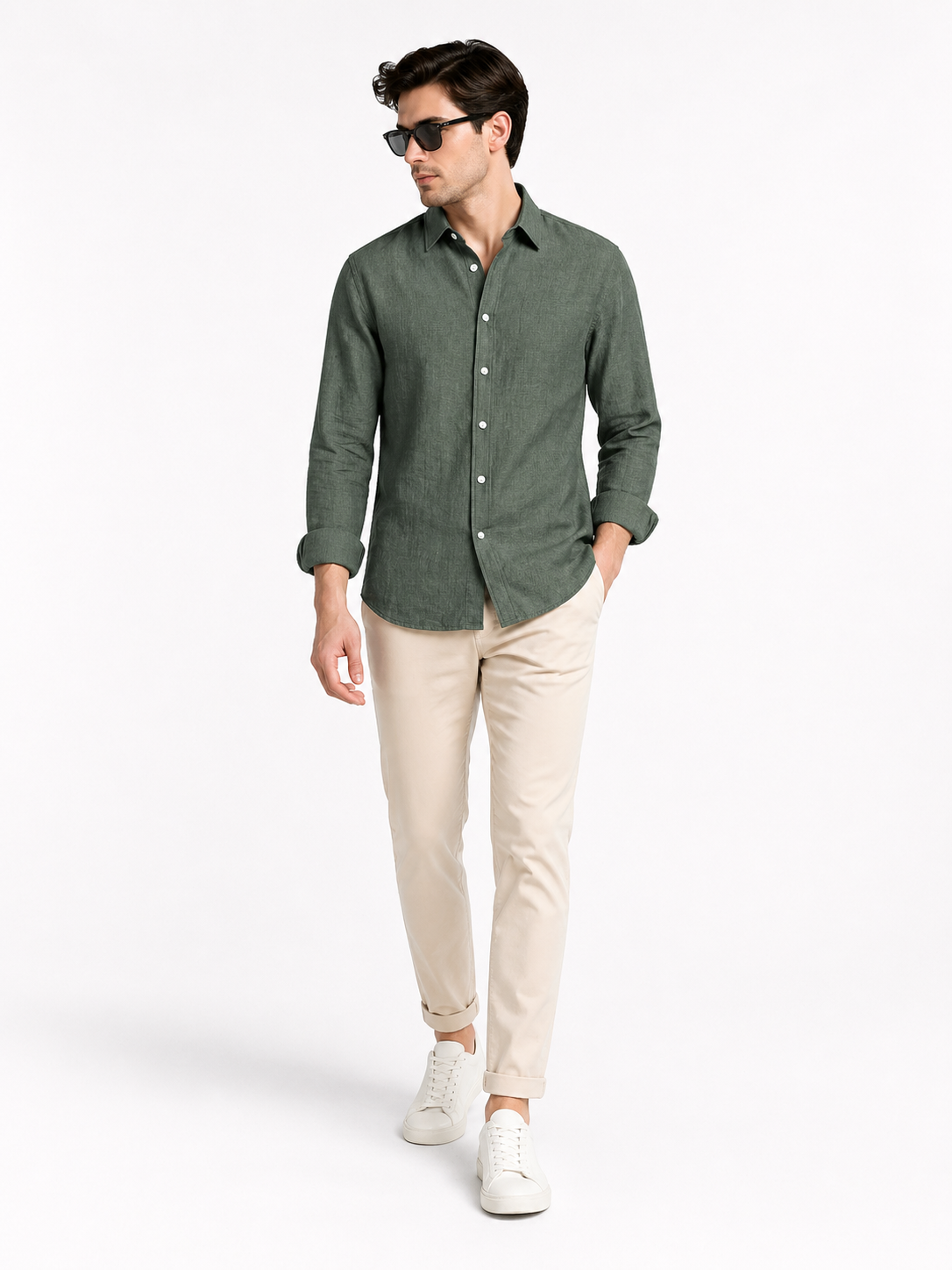 قميص مودرن كتان 2790